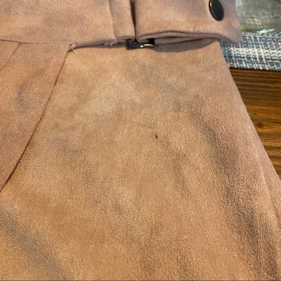 Pink Suade Mini Skirt size 4 - Picture 7 of 10